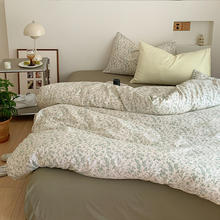 纯棉全棉四件套三件套复古混搭单双人小清新床单床笠款床上用品