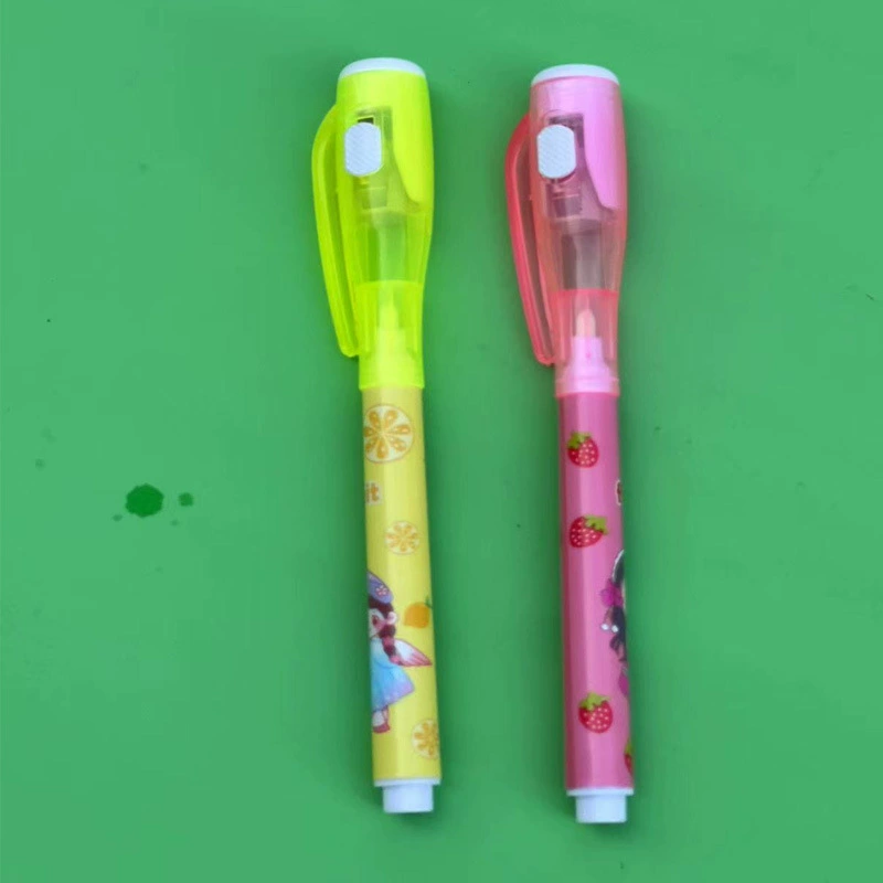 Invisible labeling LED Light Light UV colorless marker magic student pen Dark notes Douyin net red fun