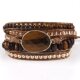 European and American Hot Selling Bohemian Winding Bracelet Natural Semi-precious Stone Multi-layer Woven Charm Beaded Bracelet