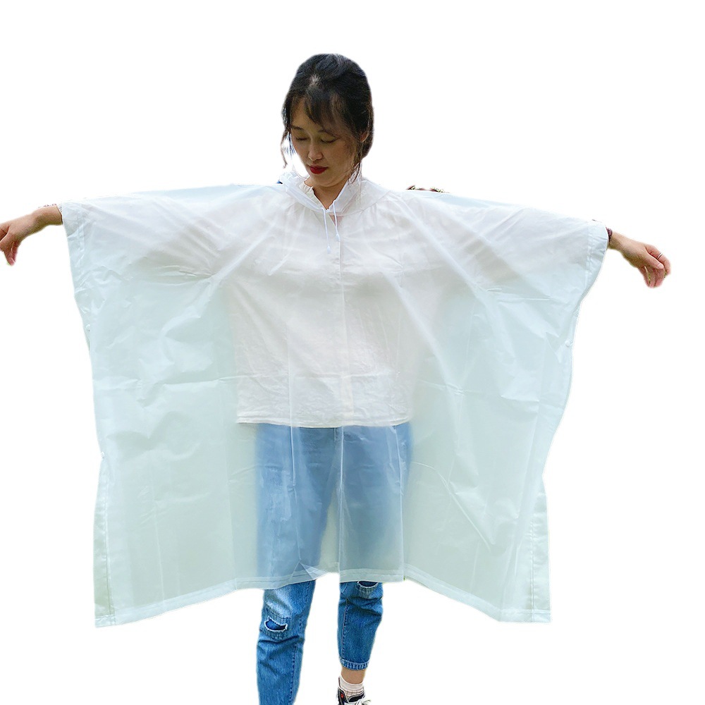 경치 좋은 관광 비 일회용 휴대용 EVA 케이프 맞춤형 PEVA 크기 및 로고 광고 비옷