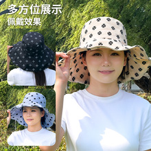 百搭夏季遮阳帽女干活防晒帽子旅游海边登山帽骑车防晒渔夫帽批发