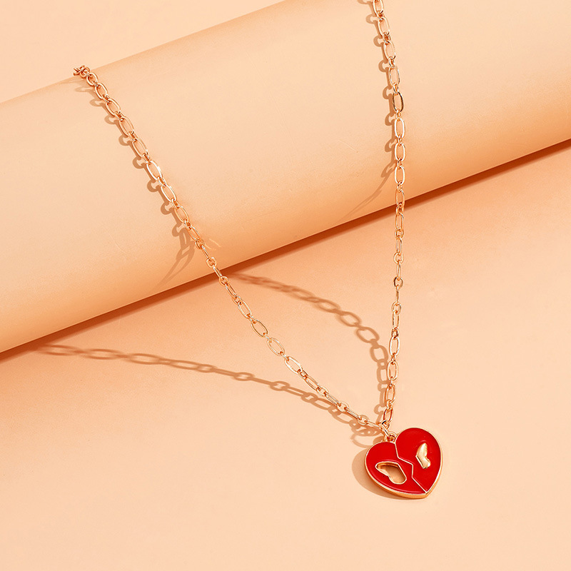 1 Piece Fashion Heart Shape Alloy Plating Womenu0027S Pendant Necklace