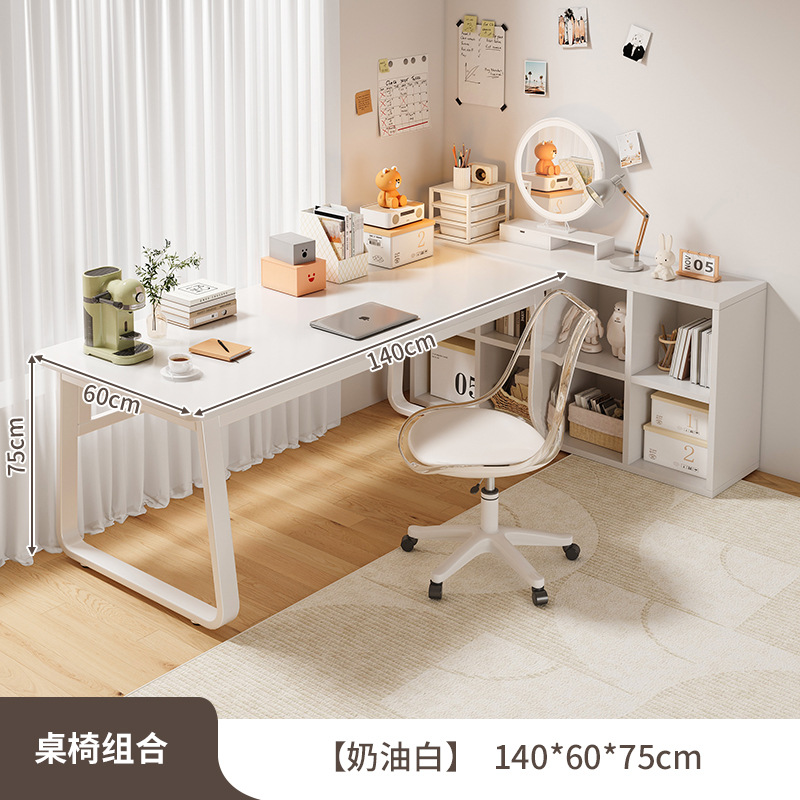 Escritorio sencillo para el hogar, para estudiantes, para dormitorio, para estudio, para apartamentos pequeños, minimalista, blanco, para oficina.