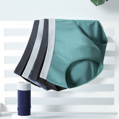 Men's Tri-Blend Cotton Seamless Simple Comfort Breathable Antibacterial gusset Men's underwear factory wholesale