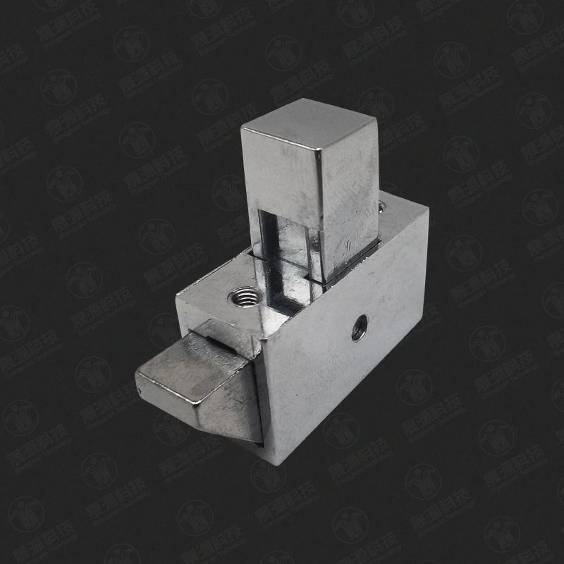 DK637 hasp lock, square button impact latch lock, automatic closing push-type chassis cabinet door lock