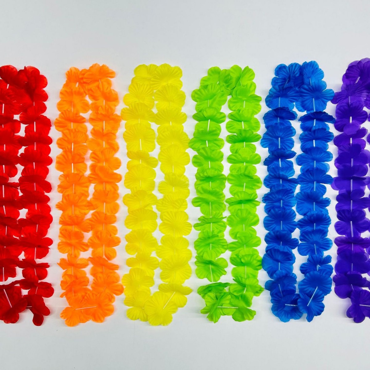 Transfronterizo exclusivo paño de poliéster Hawaiano colorido guirnalda pulsera traje fiesta de cumpleaños desgaste cuello guirnalda