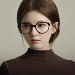 黑框猫眼近视眼镜女赵露思同款防蓝光可配度数显脸小素颜眼睛框架