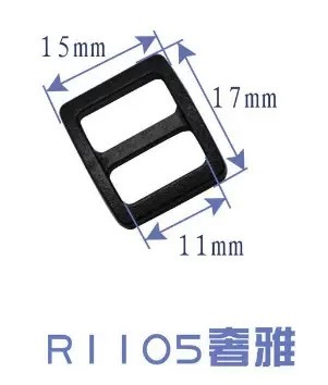 Venta caliente en stock hebilla japonesa hebilla de tres engranajes accesorios de equipaje hebilla de plástico color negro POM material mochila hebilla ajustable image 7