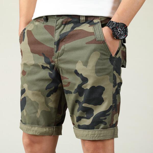 Camouflage retro trousers