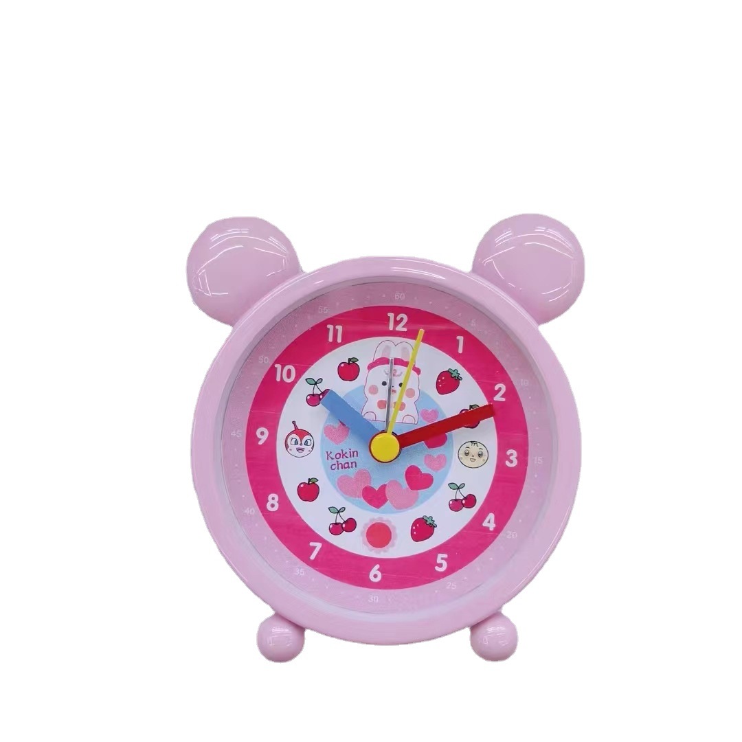 Reloj de alarma de dibujos animados directo de fábrica mesita de noche decoración reloj despertador para estudiantes y niños Reloj portátil al por mayor