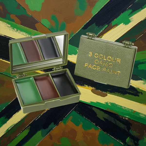 Cross-Border Popular Matte Face Paint for Military Training, Cs Military Enthusiasts, Body Painting, Three-Color Camouflage Face Paint, Body Paint