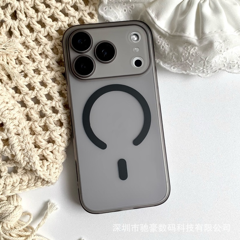 适用iPhone17promax磨砂磁吸手机壳苹果16镜头膜全包15防摔PC套14|undefined