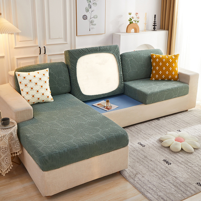 Elastic New Full Wrap Slipcover Cushion Solid Color Simple Non-Slip Wear-Resistant All-Season Universal Sofa Cover_voghion.com