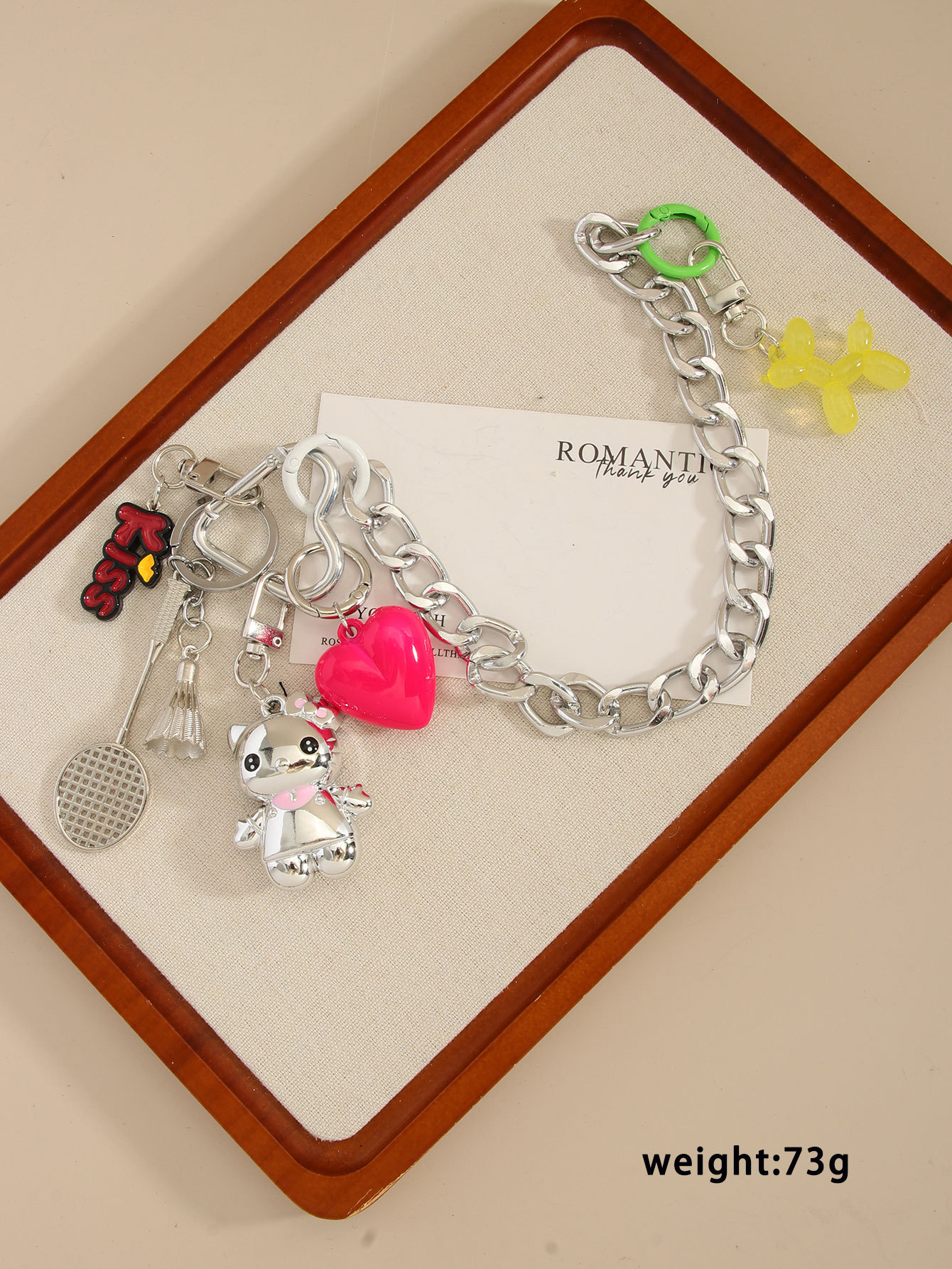 57g Weight 1 Piece All Seasons Alloy Cartoon Bag Pendant