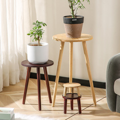 メーカー直売室内のシンプルな創意的なリビングルームの寝室は実木の花棚を飾っています。