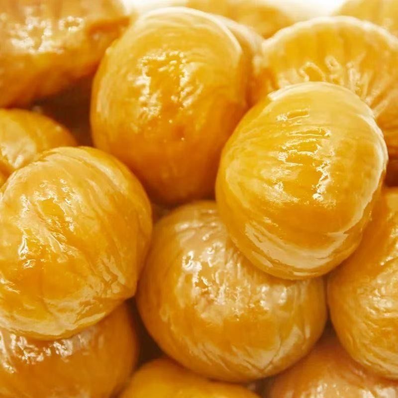 Chestnut Kernels Ready to Eat, Soft and Sweet, Peeled, Vacuum-Packed, Ready-To-Eat Snacks