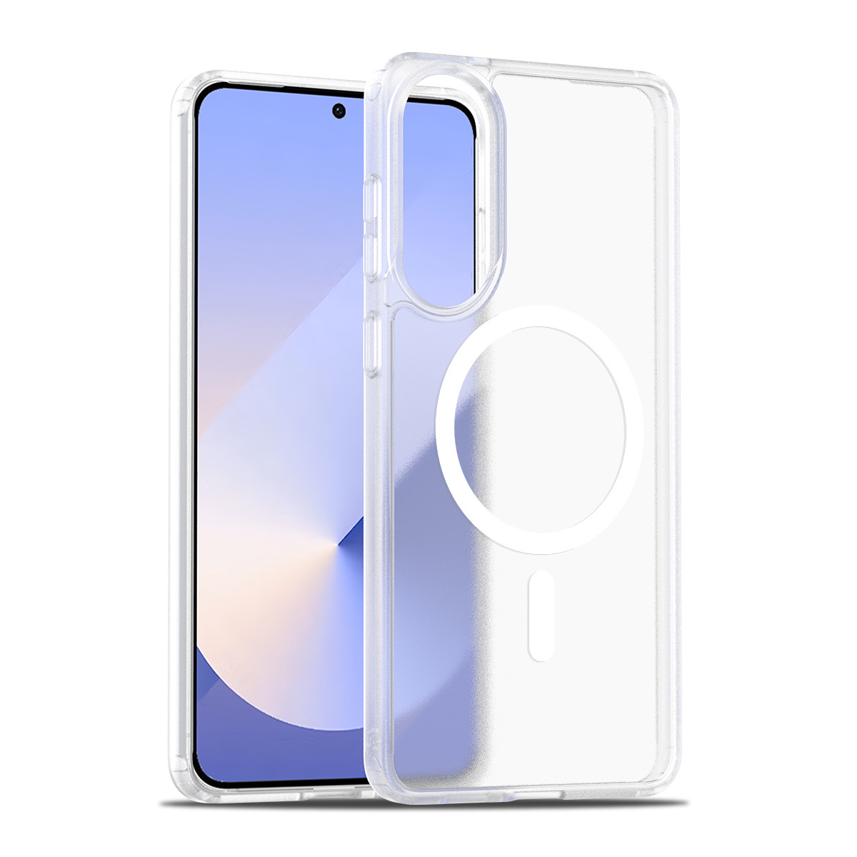 Aplicable SAM S25Edge piel succión magnética caja de teléfono Samsung nuevo modelo de protección de inyección de aceite amarillo fuerte fuerza magnética