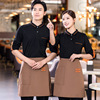 New products Restaurant Hot Pot barbecue Waiter coverall Restaurant Hotel Baking Long sleeve T-shirt work clothes 2022 Autumn and winter