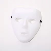 Белая экологическая маска хип-хоп стиль, хэллоуин, выпускной вечер, (физические), опт