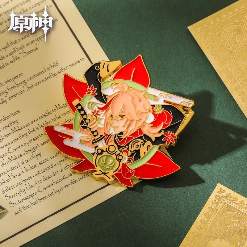 特別クリアランスクロスボーダーメタル原神ブローチアニメーション周辺二次元漫画かわいいバッジアクセサリーピン|undefined