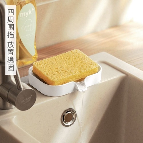 Soap box soap storage rack wall-mounted no-punch creative drain rack no water accumulation diversion drainage table wall dual-purpose