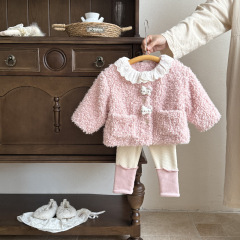 婴儿衣服秋冬季女宝宝套装深秋加绒新款婴幼儿一岁洋气冬款两件套
