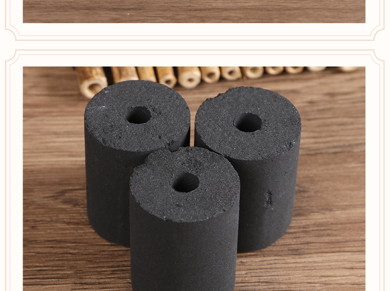 Smokeless Moxa Cones Ai Zhu for Warming Moxibustion Home and Studio Use 3.3 x 4.5 cm in use