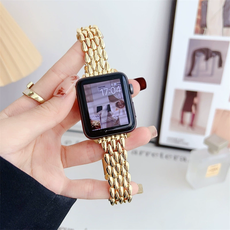 Новый внешний рынок применим ремешок Apple watch8 iwatch7/6/5/4/3 поколения se/s5/s4 нержавеющая сталь s8