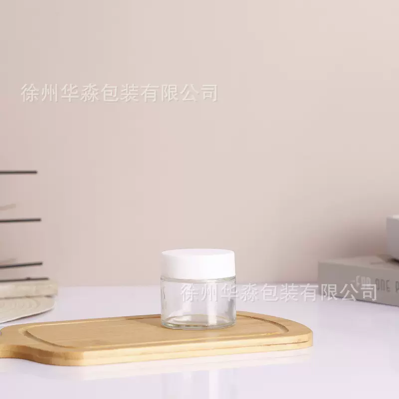 60系列高53玻璃大麻花瓶3oz压旋盖瓶化妆品防儿童膏霜瓶