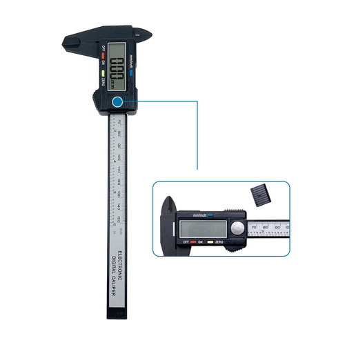 Cross-border digital display caliper electronic digital display vernier caliper 100mm 150mm high strength plastic caliper
