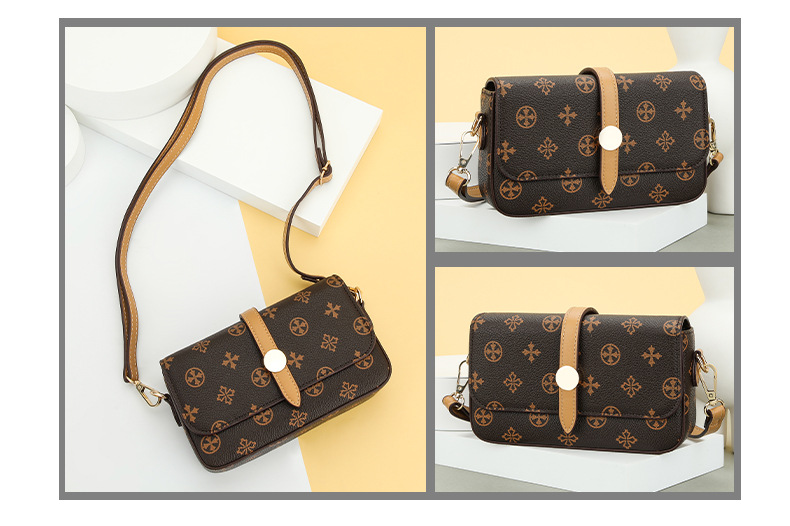 Baellerry 2023 New Women's Magnetic Buckle Plaid Large Capacity Single Shoulder Crossbody Bag High End Women's Bags_voghion.com