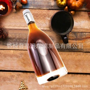 Manufacturer Wholesale Glass Whiskey Empty Wine Bottle Plan Glass Red Wine Bottle Wine Empty Bottle Sealed Wine Bottle