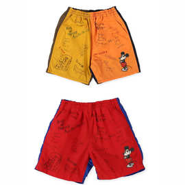 日系童装2025夏款儿童洋气拼色轻薄速干裤男女童彩色外穿五分短裤