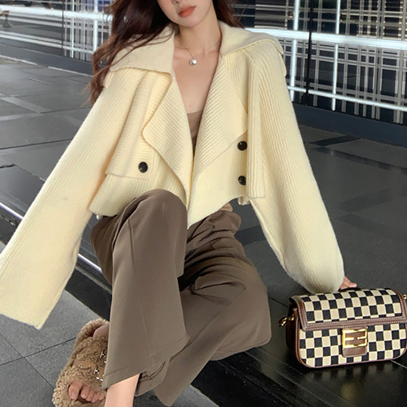 High-End Design Chic Knitted Cardigan Women's 2025 New Jacket Sweater