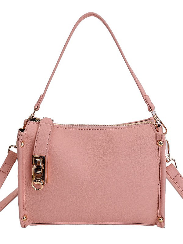 Nicho Zhong textura bolso de mujer 2026 nuevo remaches de gran capacidad simple de hombro simple bolso de brazo de viaje