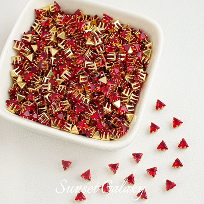 Claw Drill Spacer Beads Handmade, Zərgərlik ara hissələri - 4mmred-gold-30-pieces