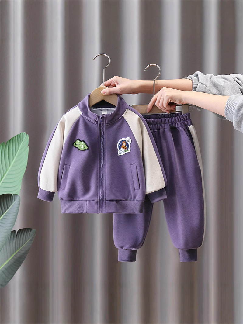 Conjunto Deportivo para Niños 7110, Ropa de Primavera y Otoño 2026, Nuevo Conjunto Deportivo de Dos Piezas para Niños