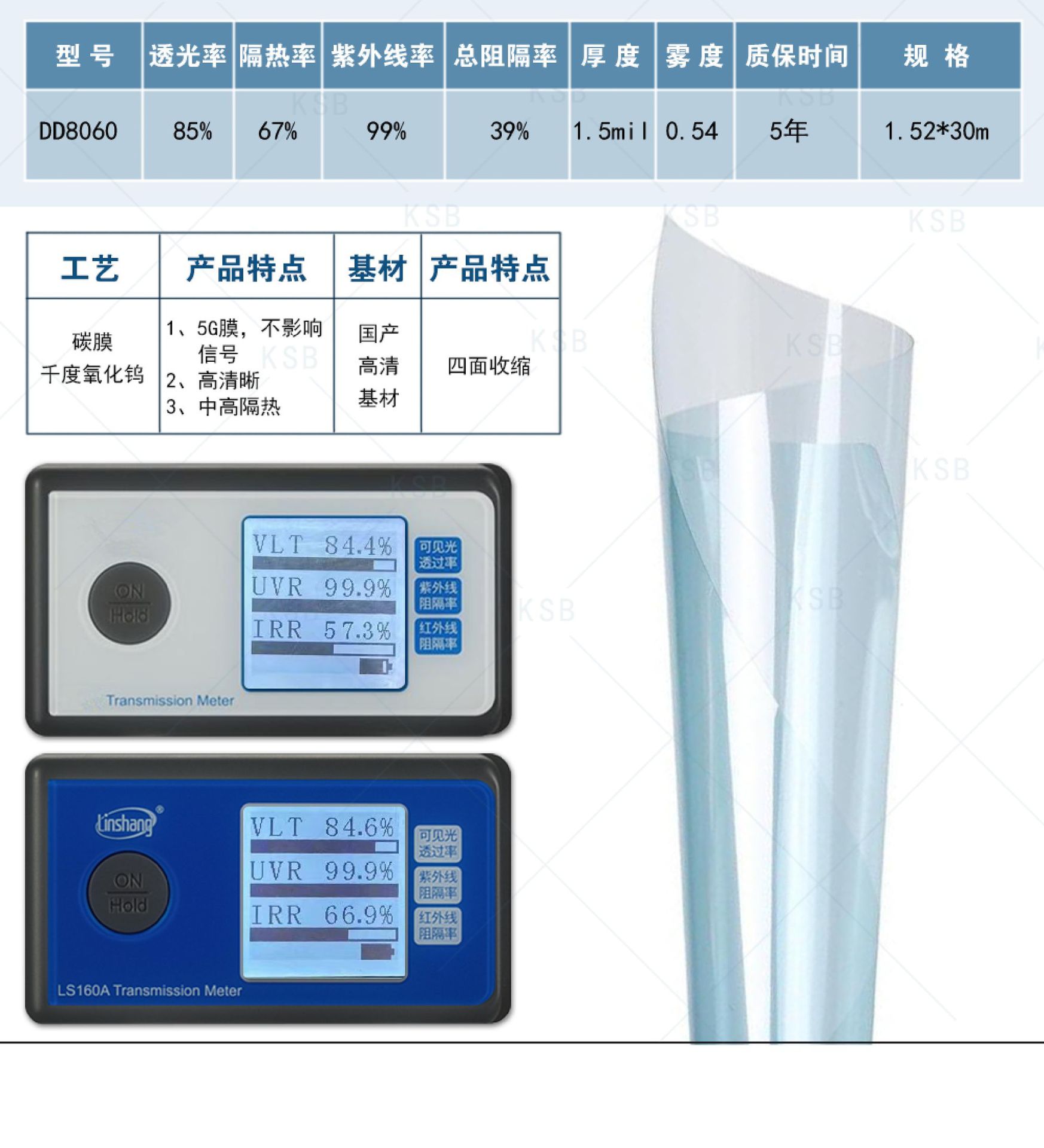 Car Film, Solar Film, Carbon Film, Four-Sided Shrinkage, Heat Insulation, Explosion-Proof Film, Window Film, Full Car Film, Factory Direct Sales and Wholesale