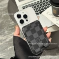 Card Holder - Checkered Black