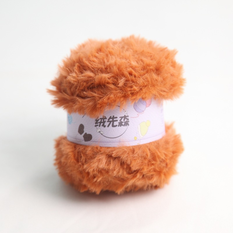 100g piel larga de piel de visón de piel de conejo de terciopelo de lana imitación de piel hilo de lana de tejer a mano diy bola hilo de peluche