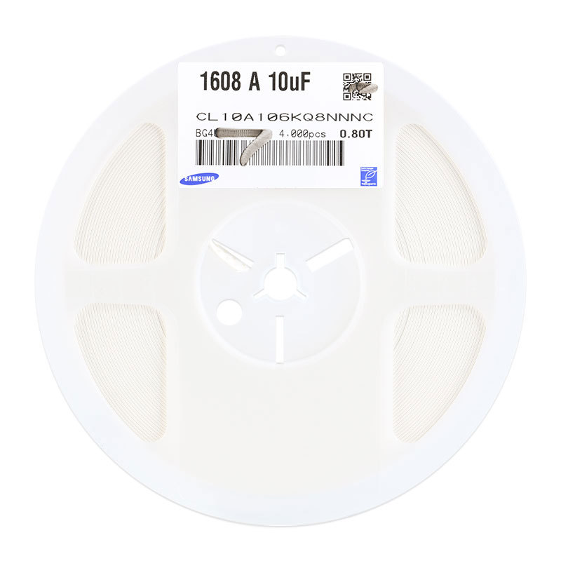 原装0603贴片电容10uF(106)±10% 6.3V X5R CL10A106KQ8NNNC 50只