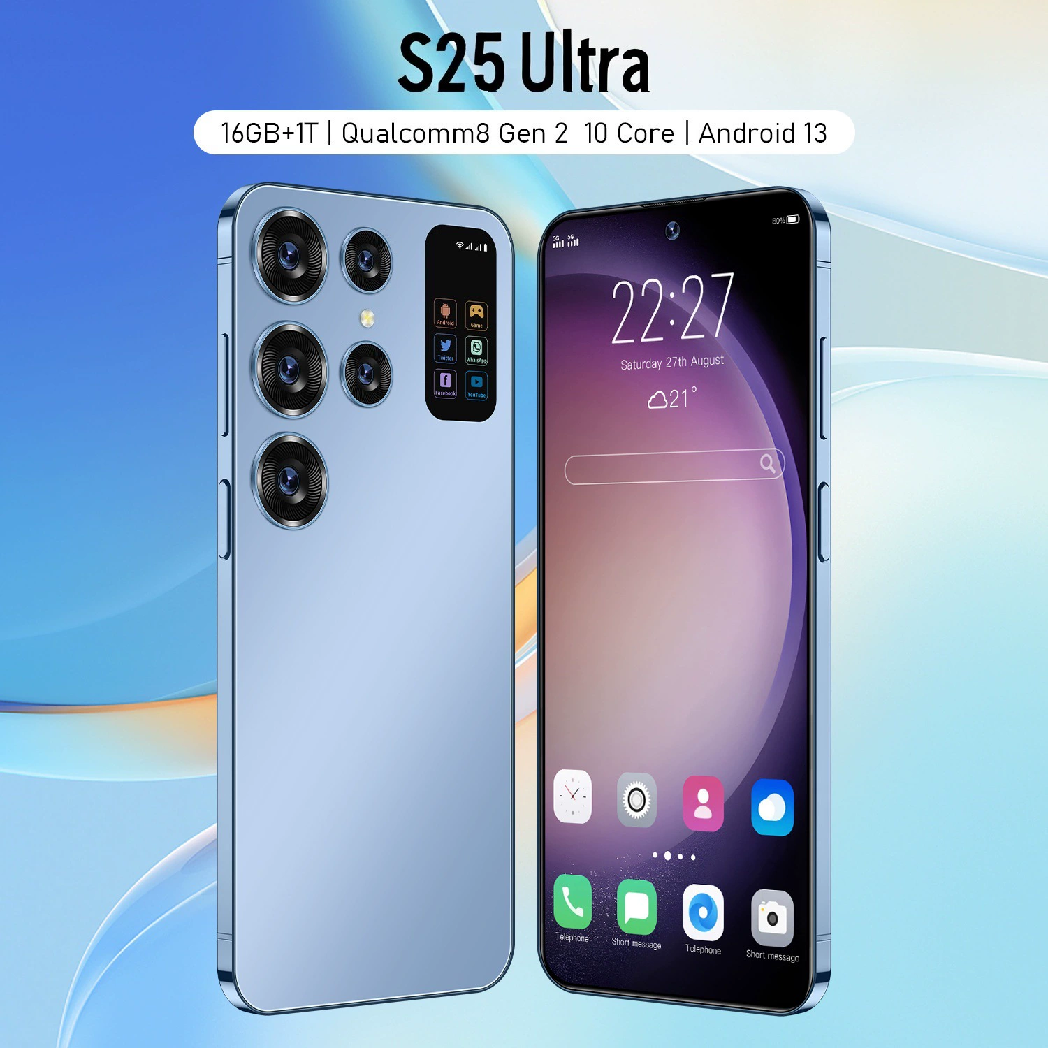 Cugo Kugo мобильный S24 Ultra глобальная версия 4G 3+64GB внешний торговый аппарат