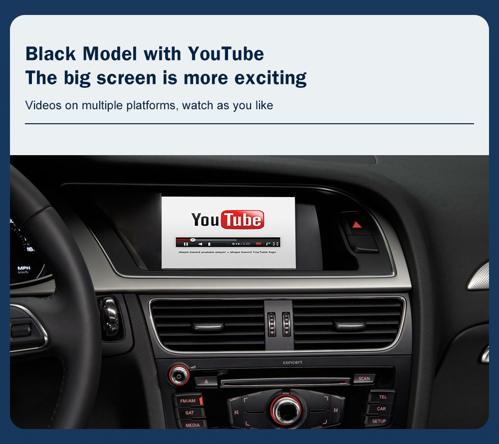 RoAd Engine Interconnection Wireless CArPlAy Is SuitAble for Audi A4 A5 2009-2015 Decoder Mode