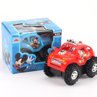 Electric toy car electric cartoon dump car will turn somersault stall supply wholesale night market when encountering obstacles