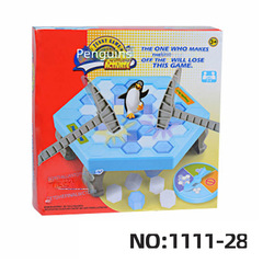Large Knocking Ice Block Building Toy Cartoon Penguin Rescue Wall Breaking Tabletop Parent-Child Icebreaker Game