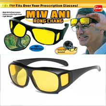 抖音男士夜视镜防尘防爆骑行眼镜多功能套镜墨镜开车防风沙太阳镜