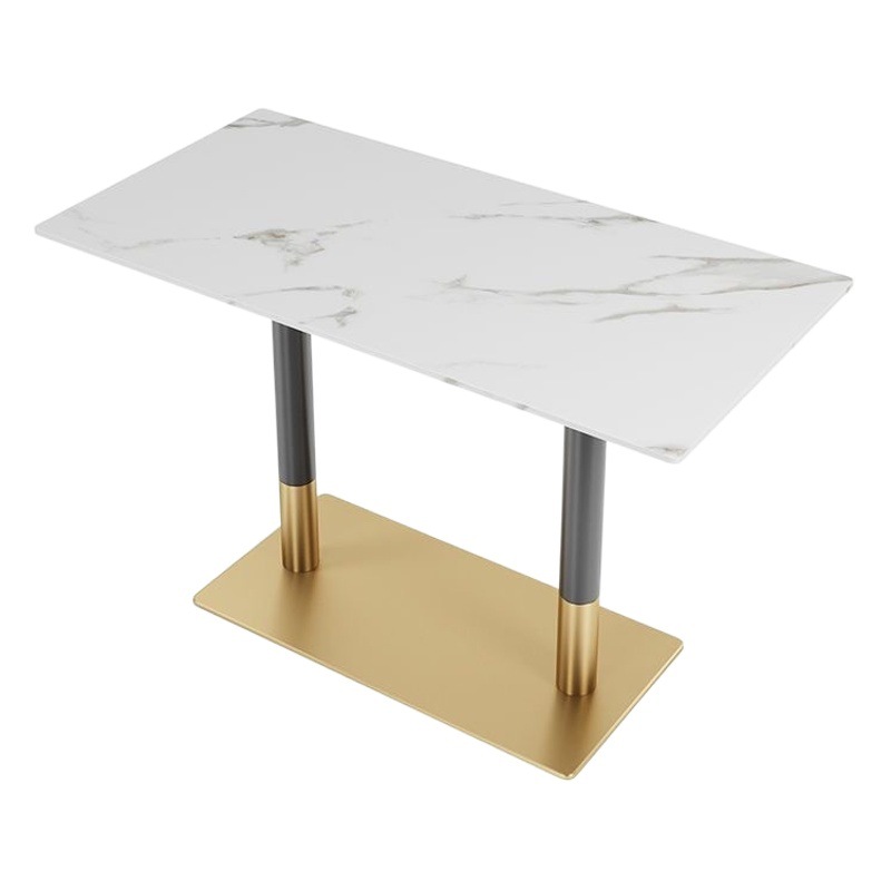 Business Negotiation Rock Board Round Table Milk Tea Shop Western Cafe Bar Fast Food Canteen Dining Table Catering Hot Pot Table