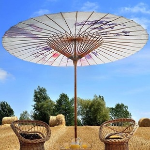 Outdoor large oil paper umbrella outdoor nostalgic umbrella rainproof sunscreen outdoor courtyard wholesale extra large size