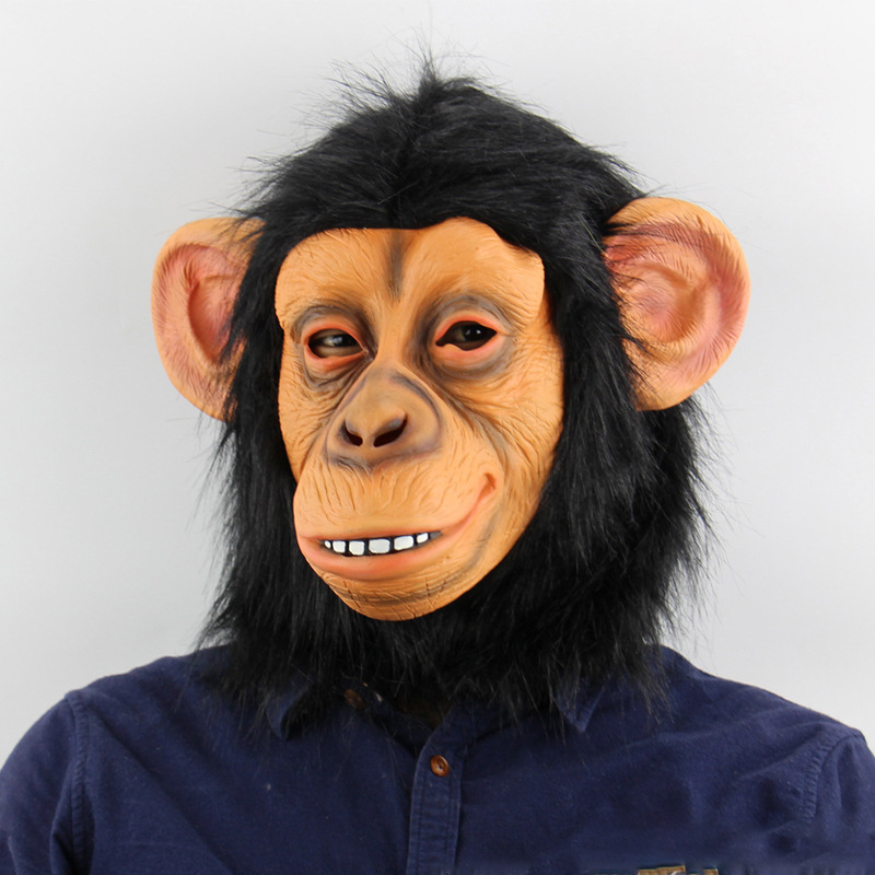 Movie Merchandise Plush Animal Masks, Planet of the Apes, King Kong Monkey Mask, Horror and Funny Party Costume