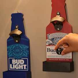 复古创意啤酒开瓶器墙面墙上啤酒画挂件壁挂酒吧餐厅背景墙上装饰